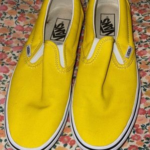 Bright yellow vans